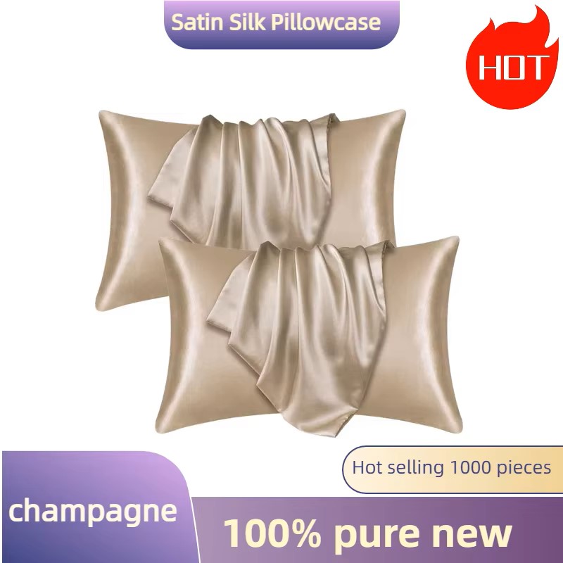 1/2pcs Satin Silk Pillowcase f - Satin Silk Pillowcase Hair Skin ulasan dan harga