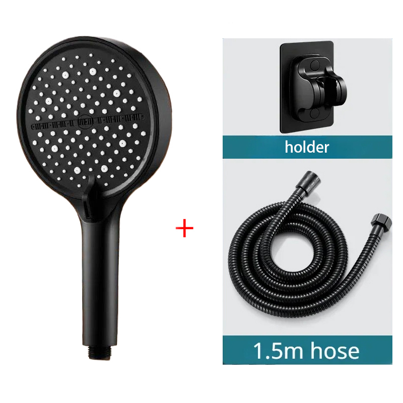 3pcs Bathroom Shower Head Silv - High Pressure Shower Head Handheld ulasan dan harga