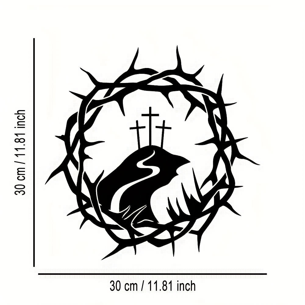 CIFBUY Iron Wall Art Vine Circ - Home Decor ulasan dan harga