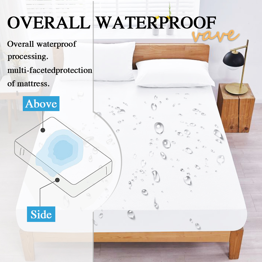 100% Waterproof Fitted Bed She - Waterproof Mattress Protector Breathable ulasan dan harga