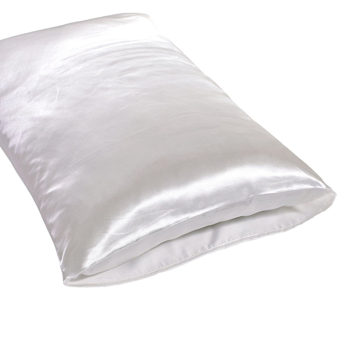 1 Pair Silky Silk Pillow Cover - Satin Silk Pillowcase Hair Skin ulasan dan harga