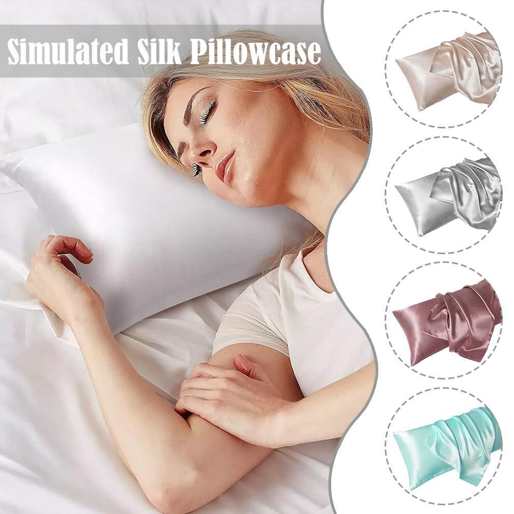 Luxury Satin Pillow Case For H - Satin Silk Pillowcase Hair Skin ulasan dan harga