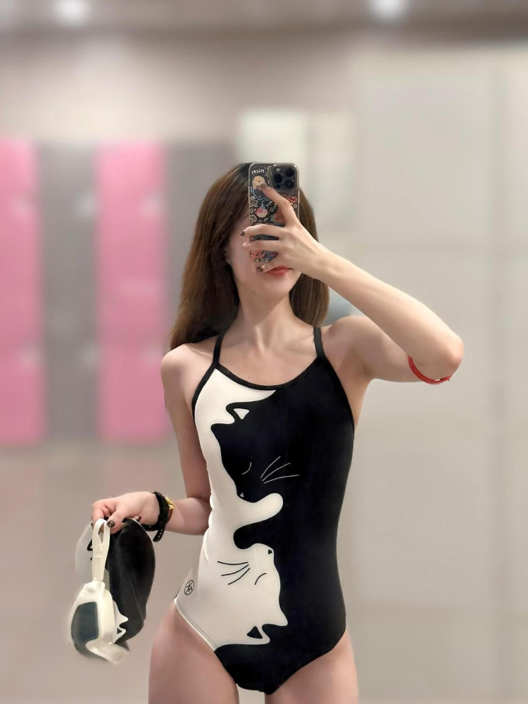 Black White Kitten Print Women - Bath ulasan dan harga