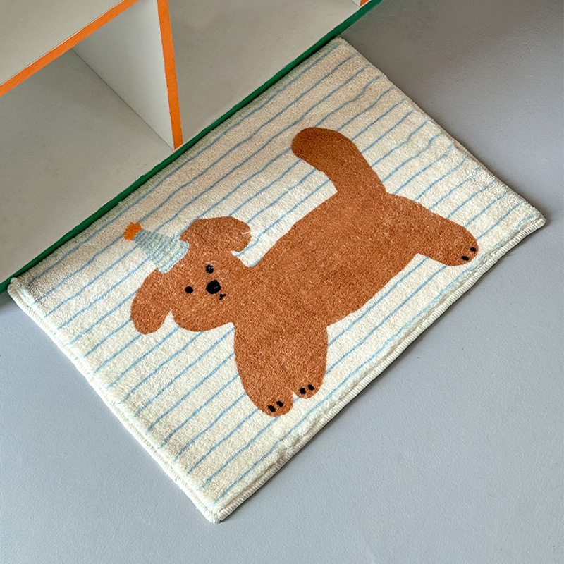 VIKAMA Dachshund Print Bath Ma - Quick Dry Diatomite Bath Mat ulasan dan harga