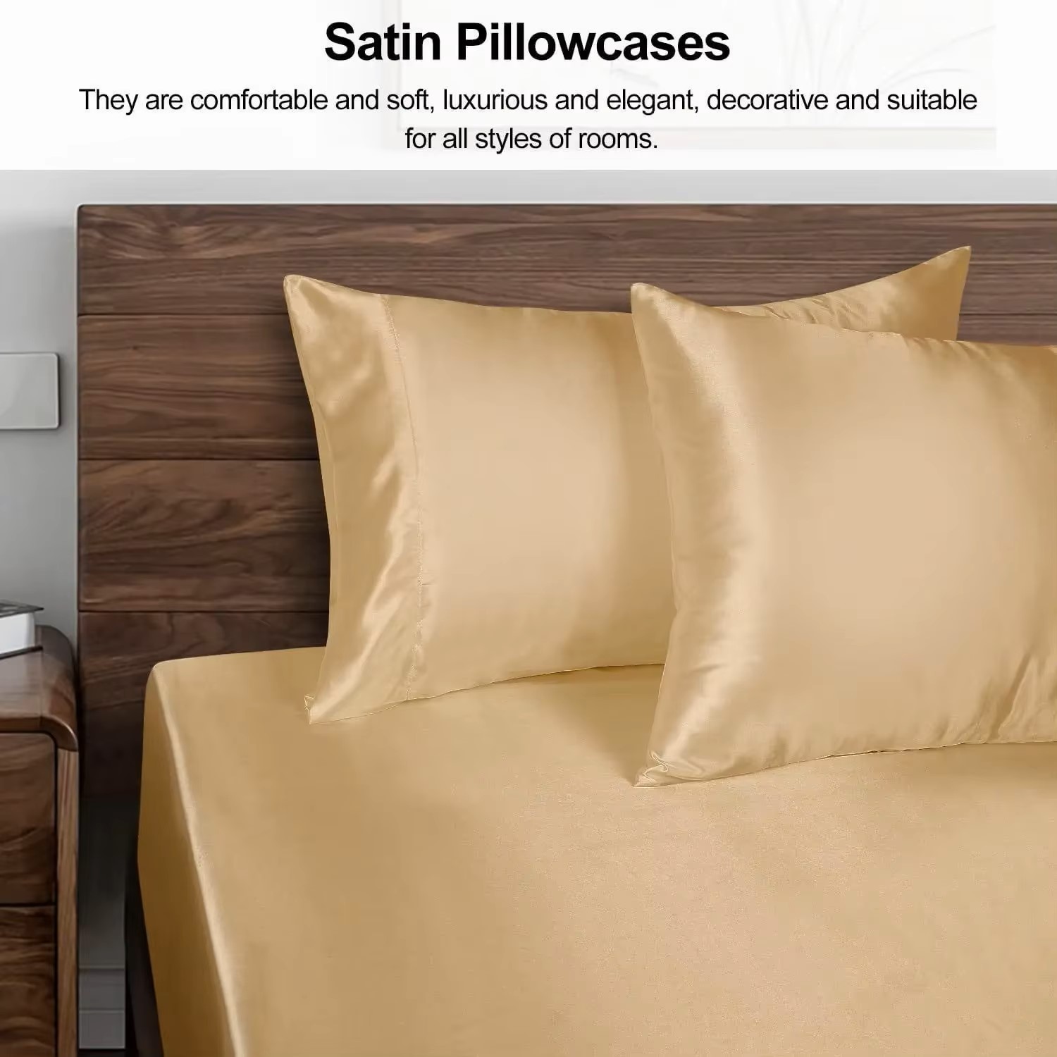 1PC Satin Pillowcase for Hair  - Satin Silk Pillowcase Hair Skin ulasan dan harga