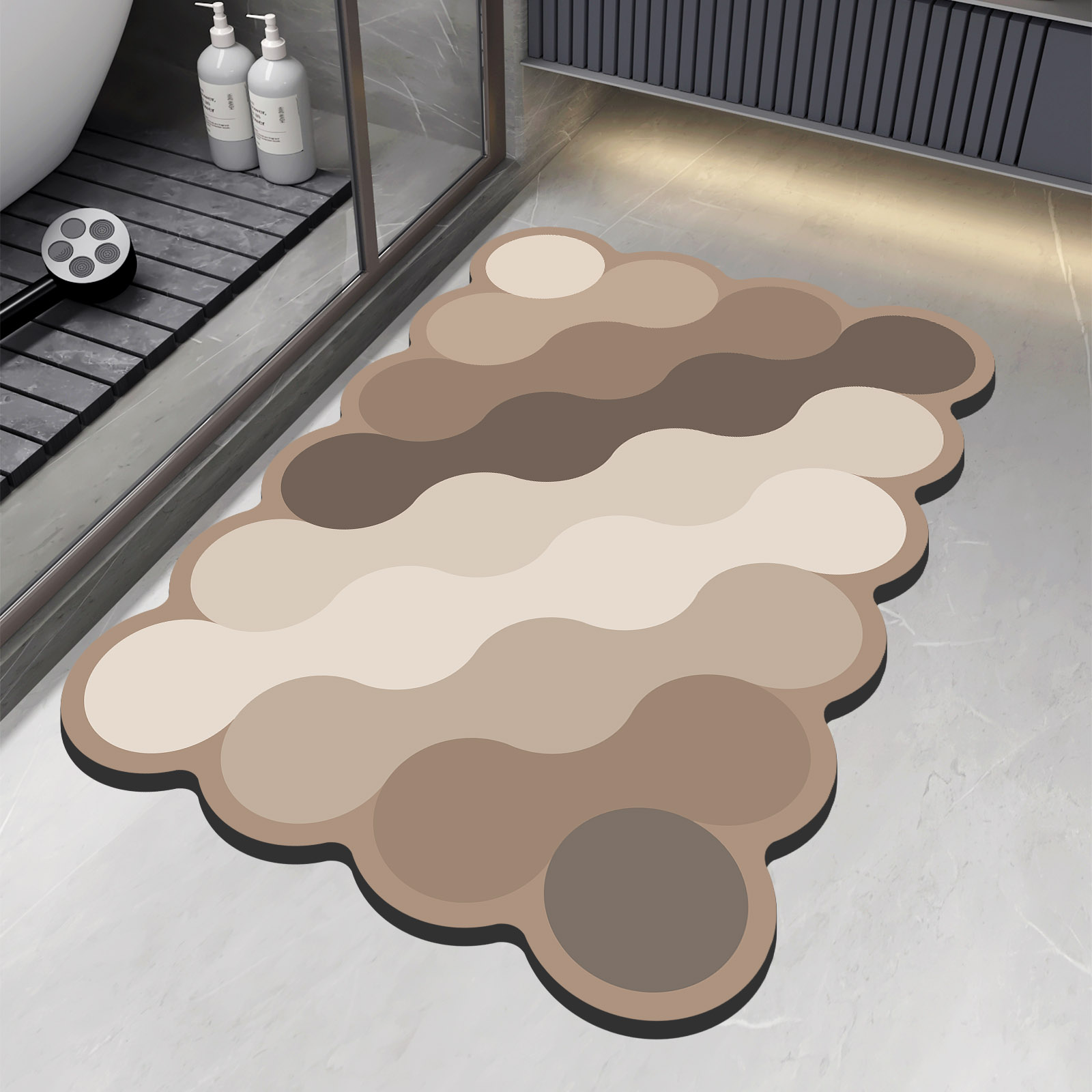 Luxury Diatomite Bathroom Show - Quick Dry Diatomite Bath Mat ulasan dan harga