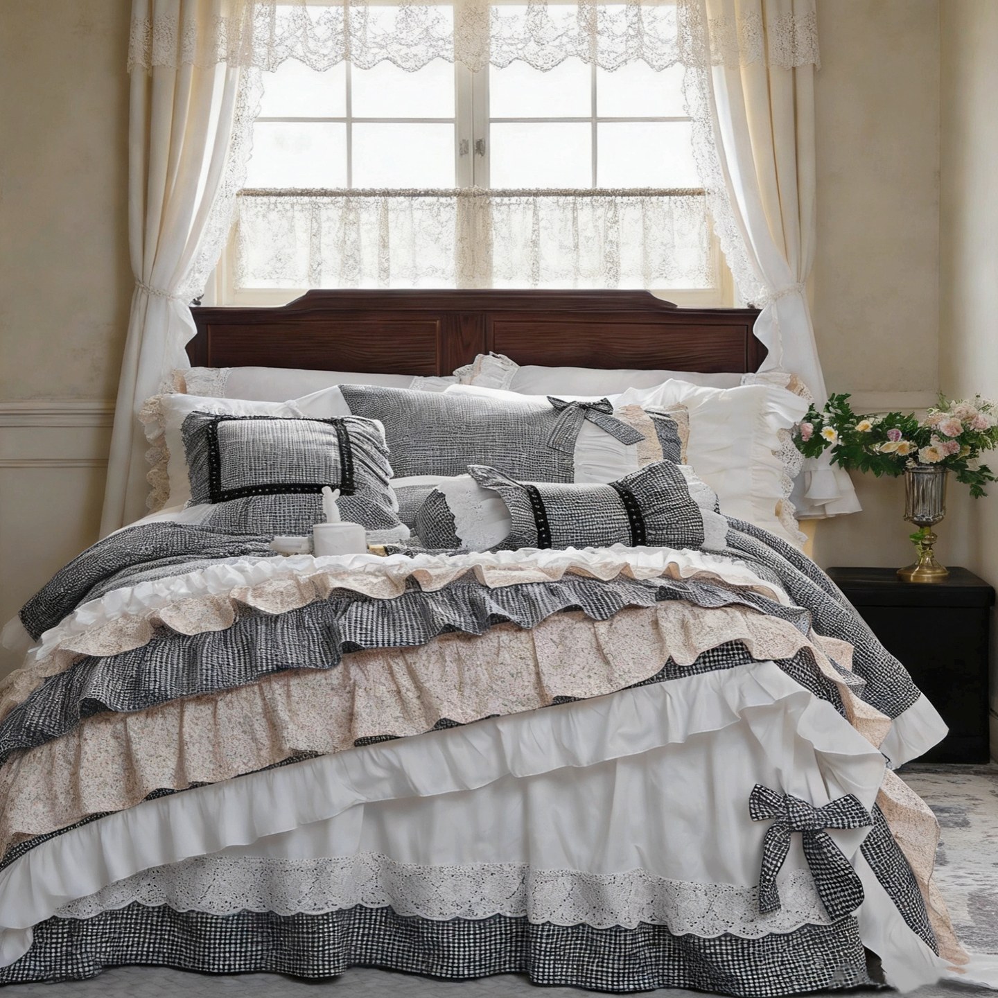 Country Cottagecore Bedding Se - Aesthetic Floral Duvet Cover ulasan dan harga